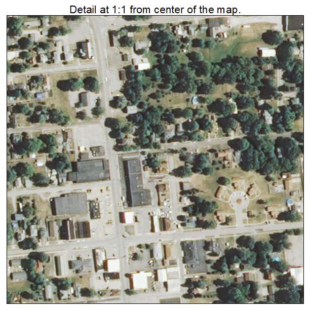 Georgetown, Illinois aerial imagery detail