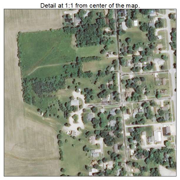 Gifford, Illinois aerial imagery detail