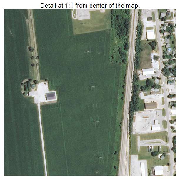 Gilman, Illinois aerial imagery detail