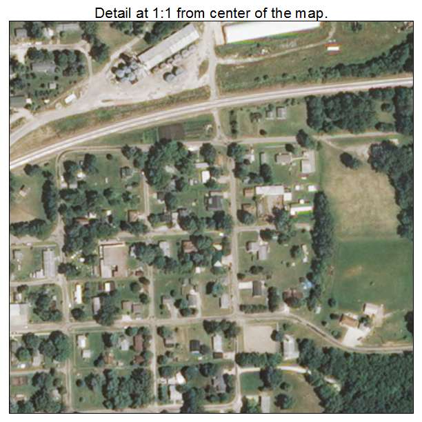 Gladstone, Illinois aerial imagery detail