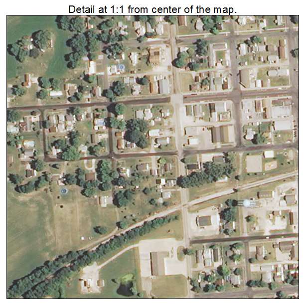 Glasford, Illinois aerial imagery detail