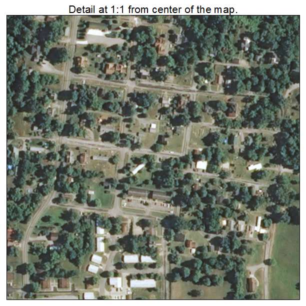 Golconda, Illinois aerial imagery detail