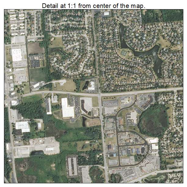 Grayslake, Illinois aerial imagery detail