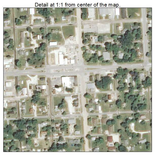 Griggsville, Illinois aerial imagery detail