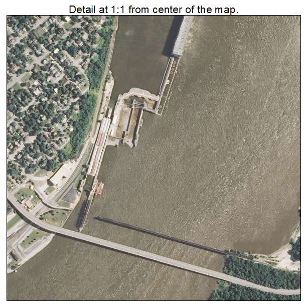 Hamilton, Illinois aerial imagery detail