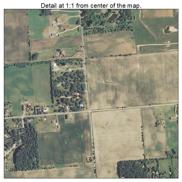 Hampshire, Illinois aerial imagery detail