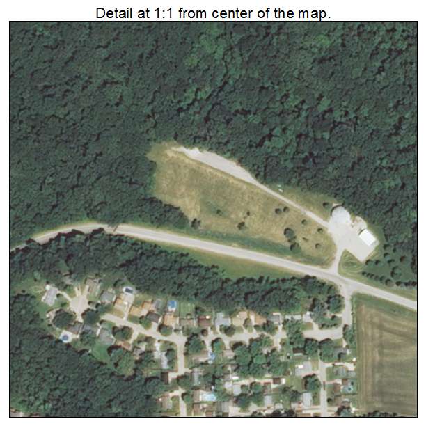 Hampton, Illinois aerial imagery detail