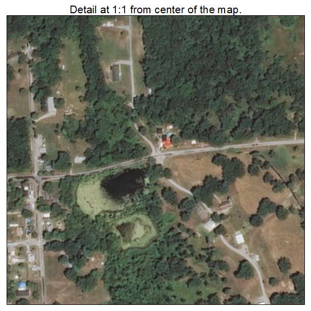 Hanaford, Illinois aerial imagery detail
