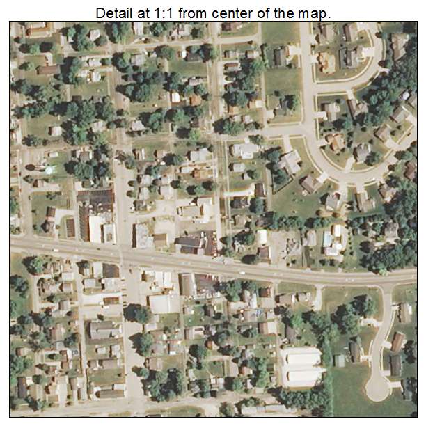 Hanna City, Illinois aerial imagery detail