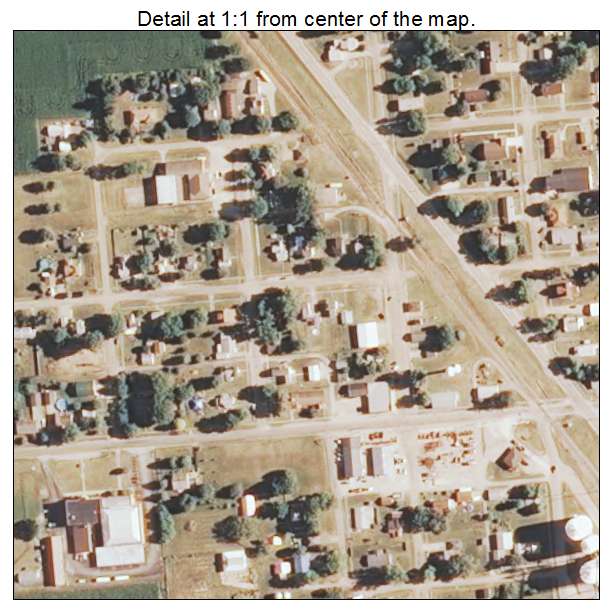 Hartsburg, Illinois aerial imagery detail