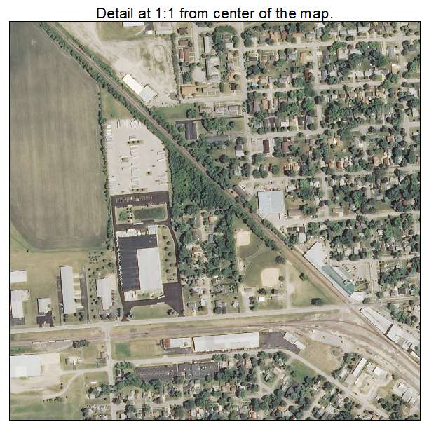 Harvard, Illinois aerial imagery detail