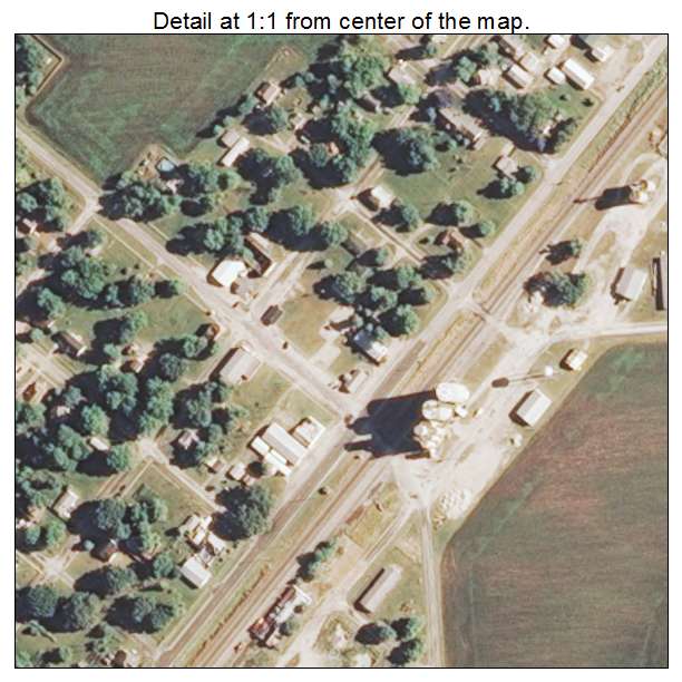 Harvel, Illinois aerial imagery detail