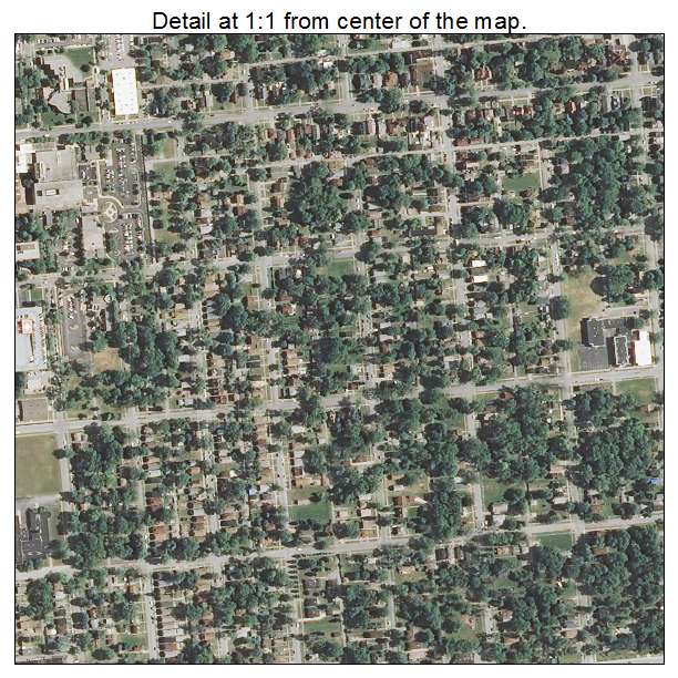 Harvey, Illinois aerial imagery detail