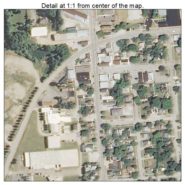 Hebron, Illinois aerial imagery detail