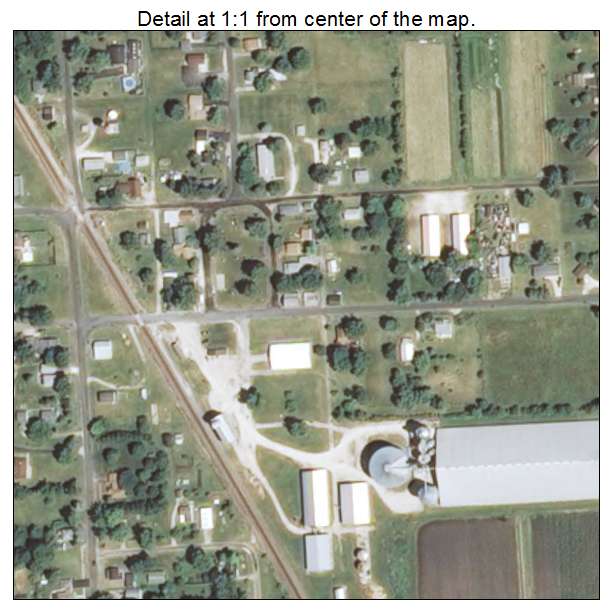Henderson, Illinois aerial imagery detail