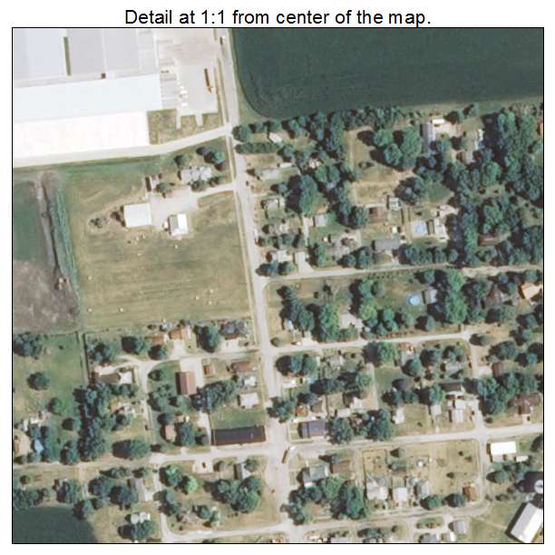 Henning, Illinois aerial imagery detail
