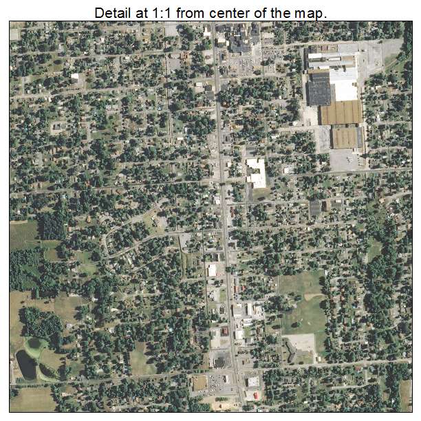 Herrin, Illinois aerial imagery detail