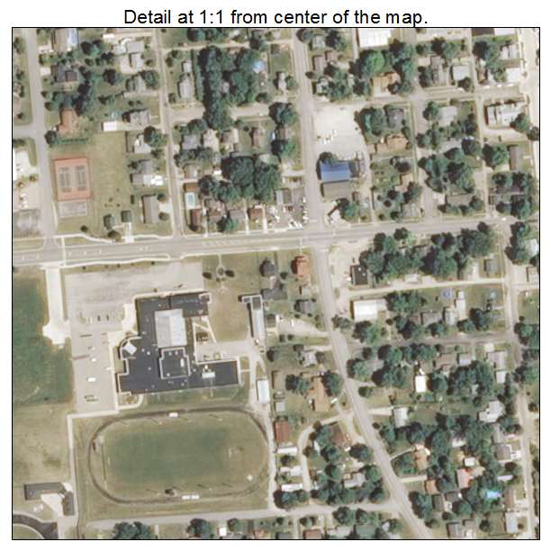 Heyworth, Illinois aerial imagery detail