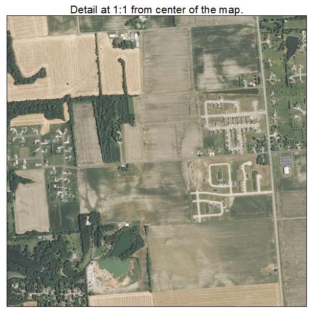 Highland, Illinois aerial imagery detail