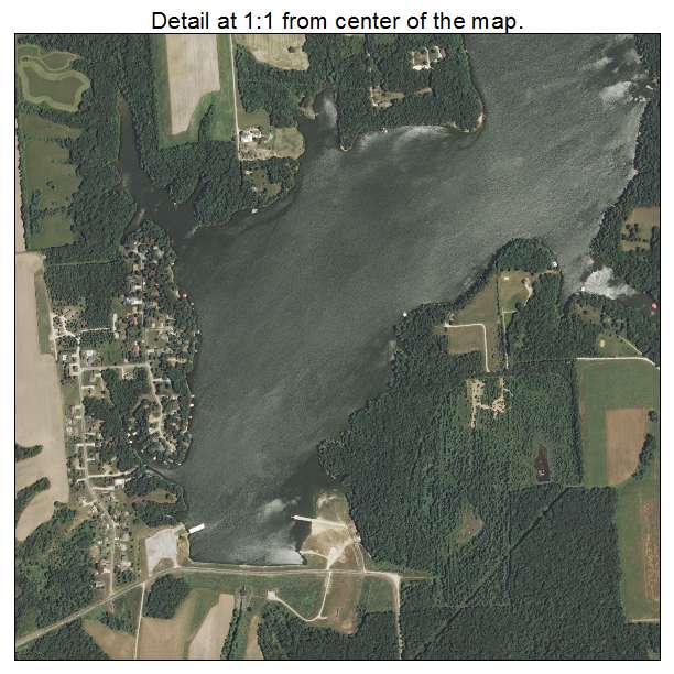 Hillsboro, Illinois aerial imagery detail