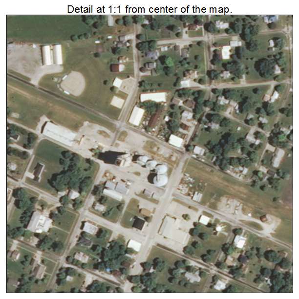 Hindsboro, Illinois aerial imagery detail