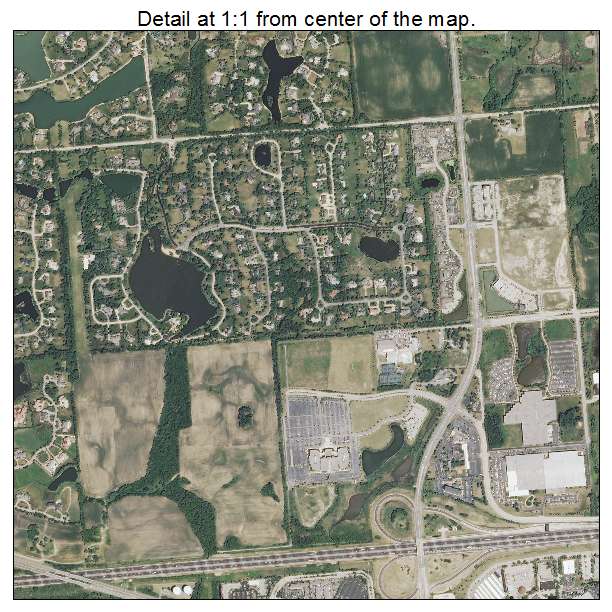Hoffman Estates, Illinois aerial imagery detail