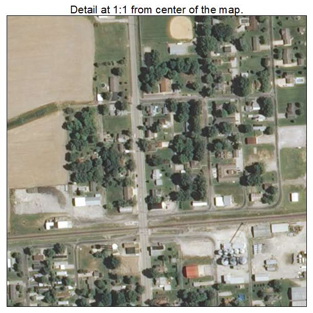Hoffman, Illinois aerial imagery detail