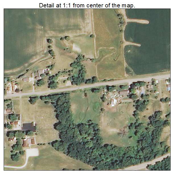 Hollowayville, Illinois aerial imagery detail