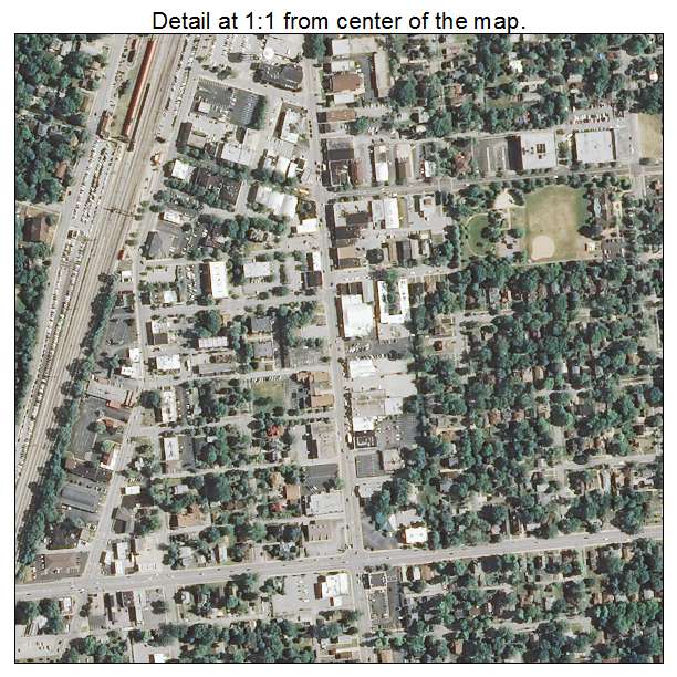 Homewood, Illinois aerial imagery detail