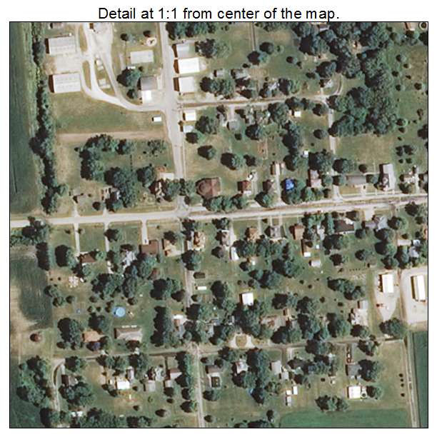 Hooppole, Illinois aerial imagery detail