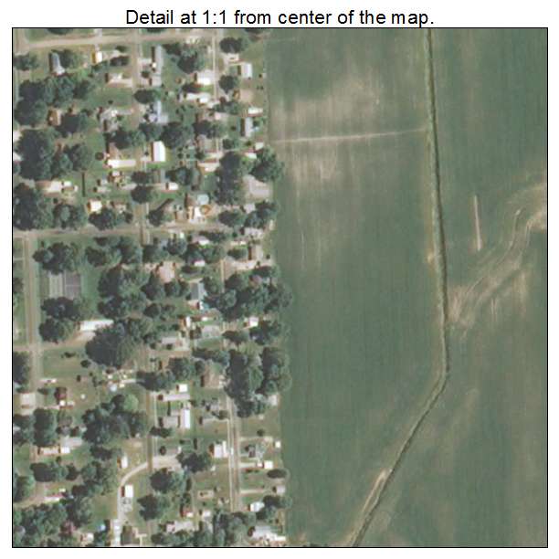 Hull, Illinois aerial imagery detail