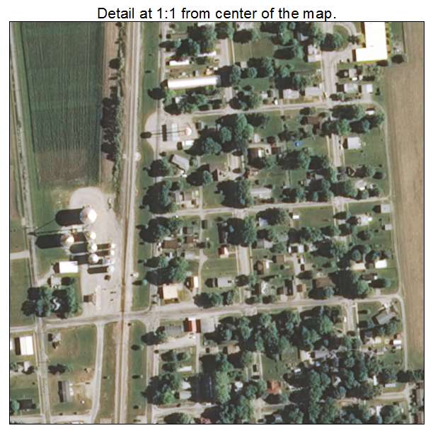 Humboldt, Illinois aerial imagery detail