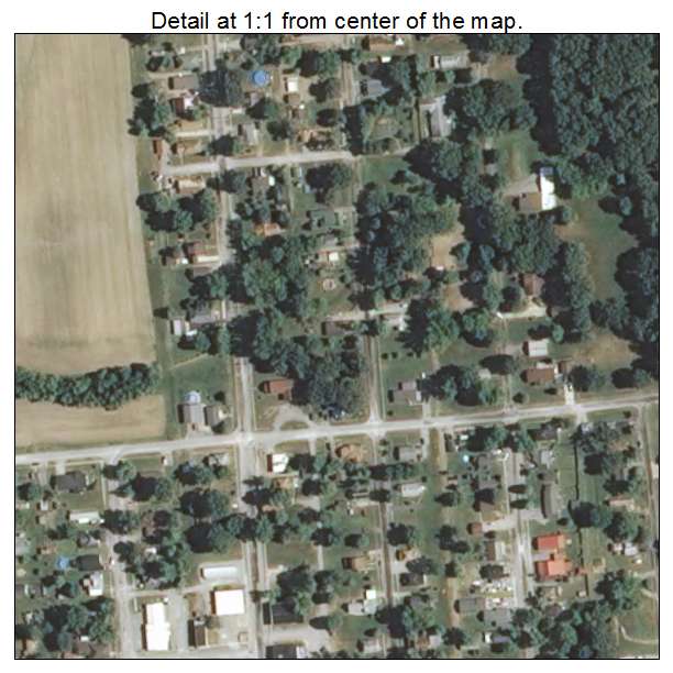 Hurst, Illinois aerial imagery detail