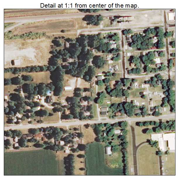 Illiopolis, Illinois aerial imagery detail
