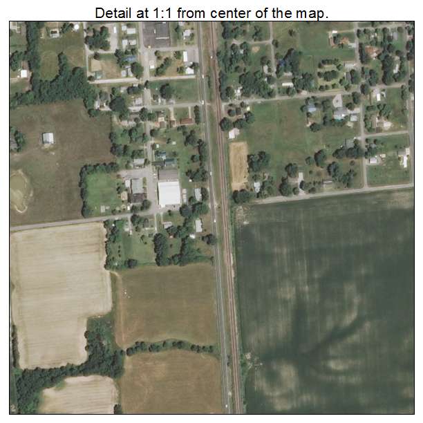 Ina, Illinois aerial imagery detail