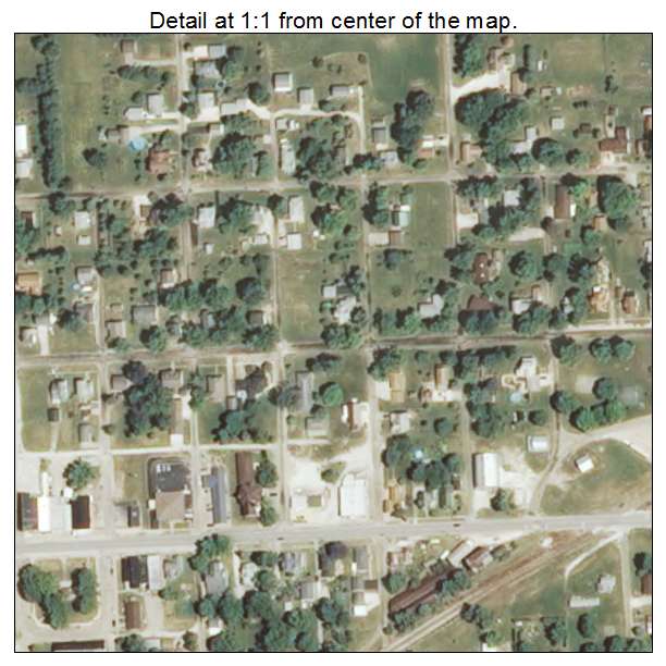Ipava, Illinois aerial imagery detail