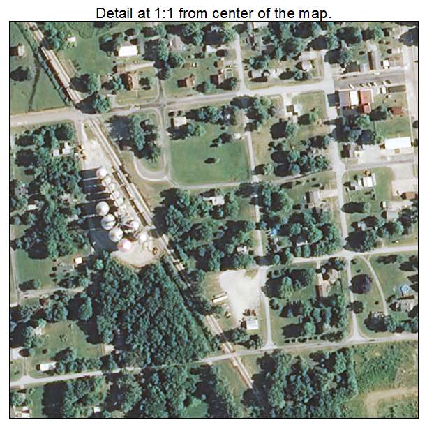 Iroquois, Illinois aerial imagery detail