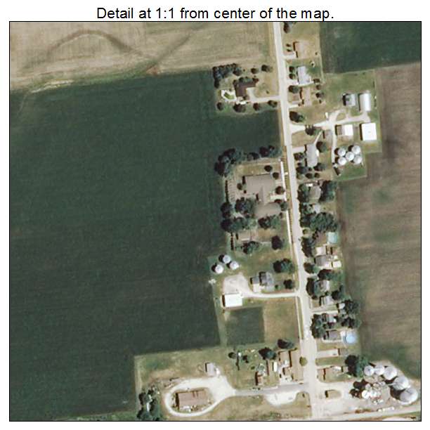 Irwin, Illinois aerial imagery detail