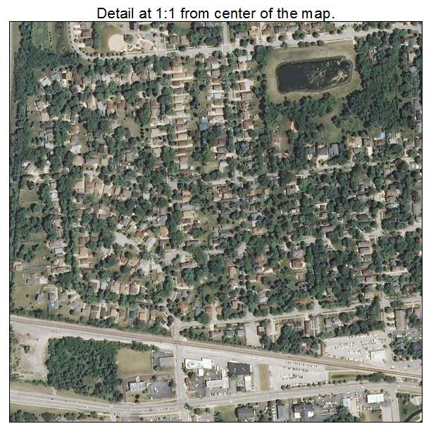 Itasca, Illinois aerial imagery detail