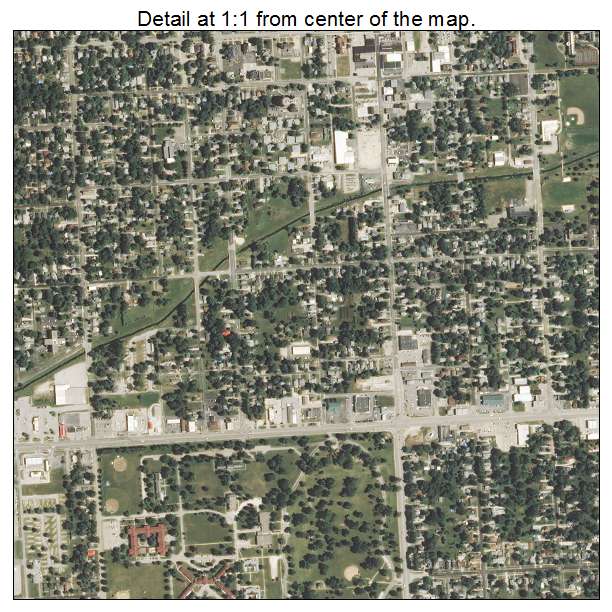 Jacksonville, Illinois aerial imagery detail