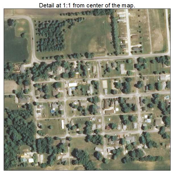 Jeisyville, Illinois aerial imagery detail