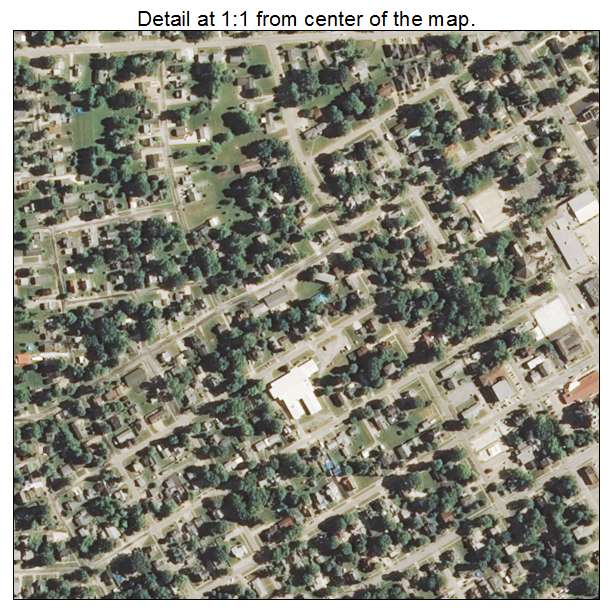 Jerseyville, Illinois aerial imagery detail
