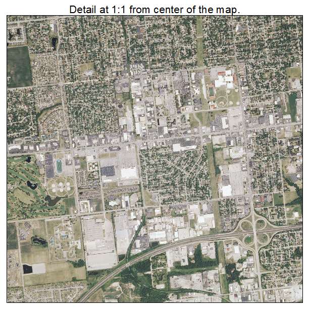 Joliet, Illinois aerial imagery detail
