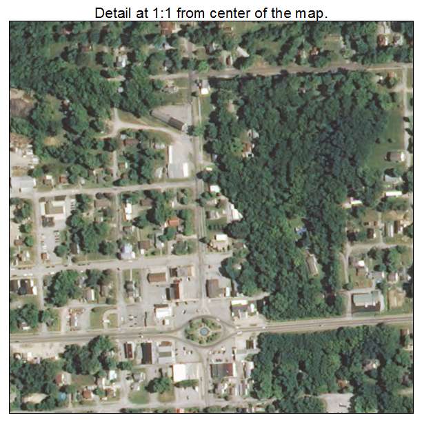 Jonesboro, Illinois aerial imagery detail