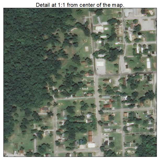Joppa, Illinois aerial imagery detail