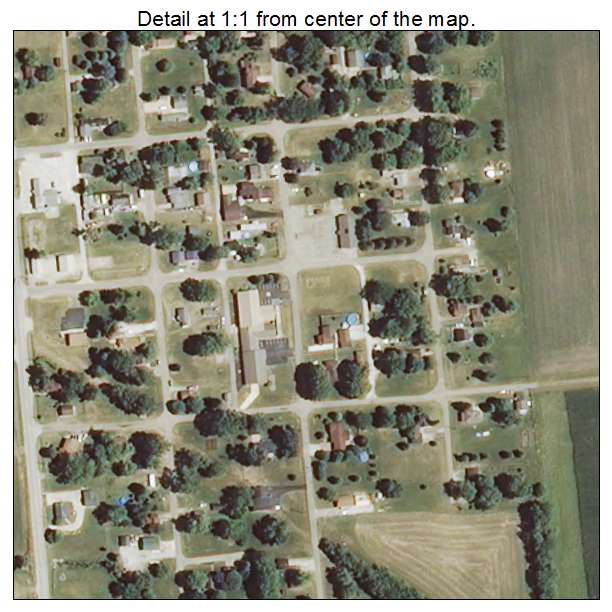 Kangley, Illinois aerial imagery detail
