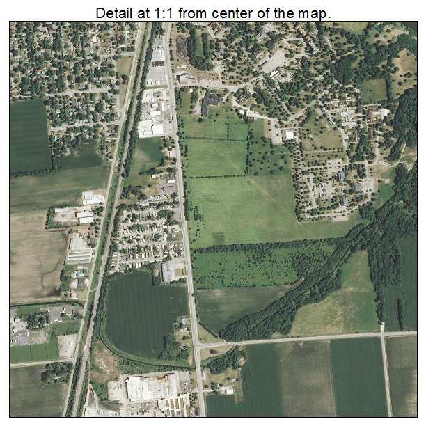 Kankakee, Illinois aerial imagery detail