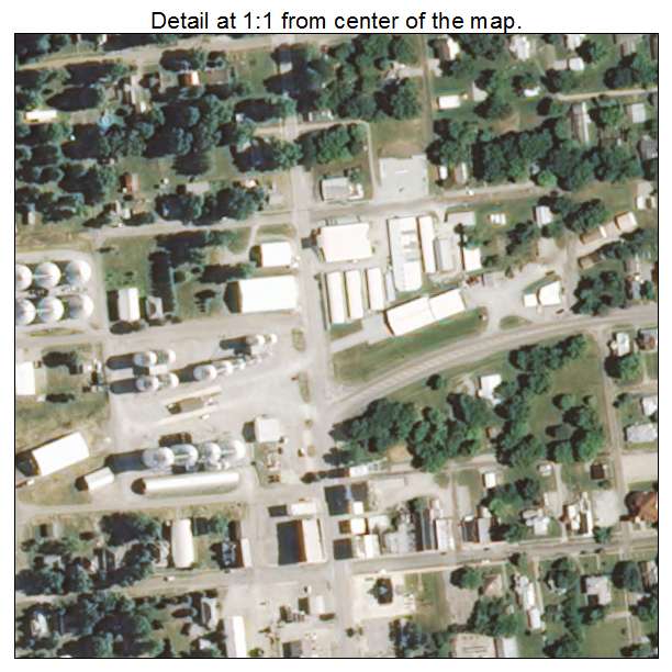 Kansas, Illinois aerial imagery detail