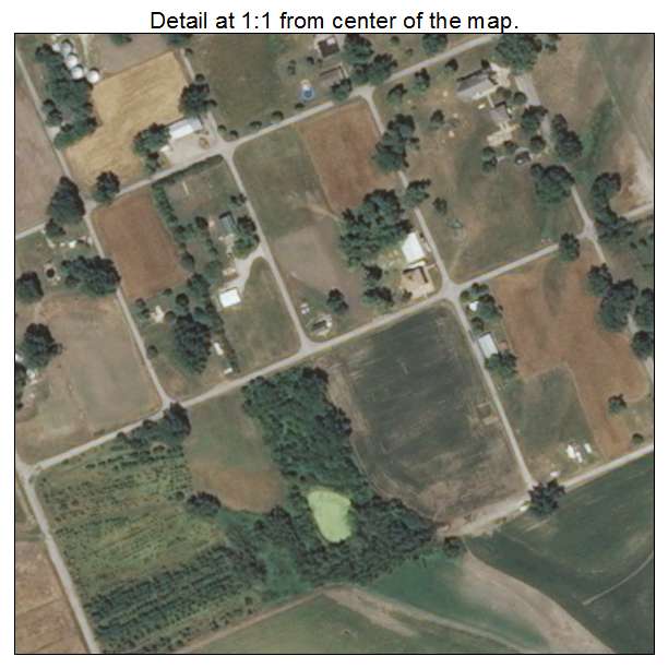 Kaskaskia, Illinois aerial imagery detail
