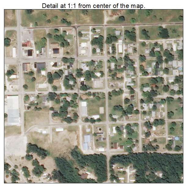 Keithsburg, Illinois aerial imagery detail